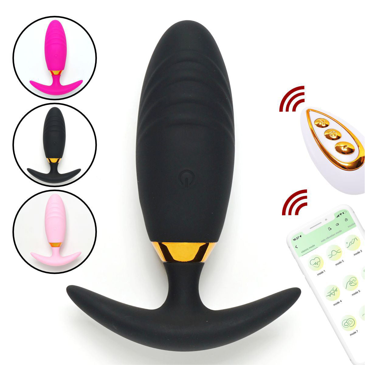 ♠Remote/App control torpedo anal plug