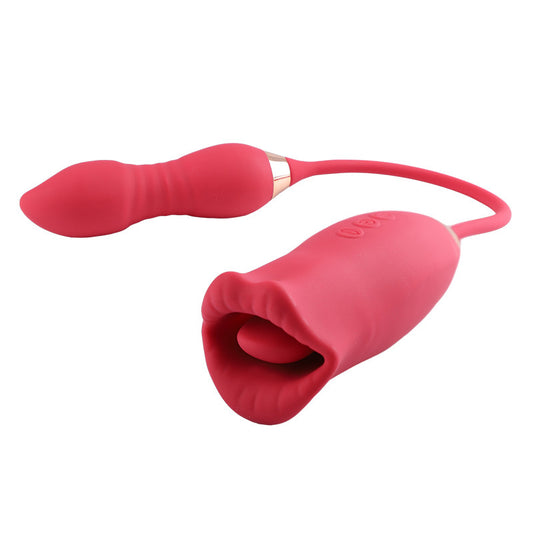 👄Mouth Licking Vibrator with  Telescopic