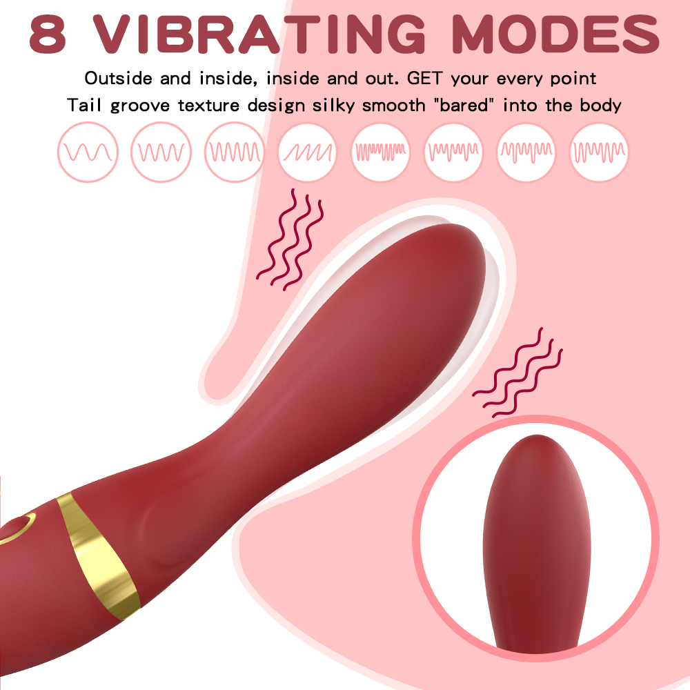 🐬(Free shipping)Doule-headed vibrator AV wand for Adult Sex Toy