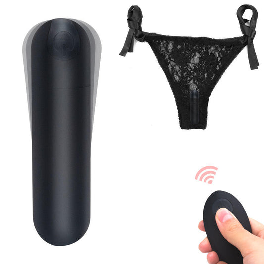 💑Remote Control Wearable Vibrating Panties 10 Speeds Mini Bullet Vibrator