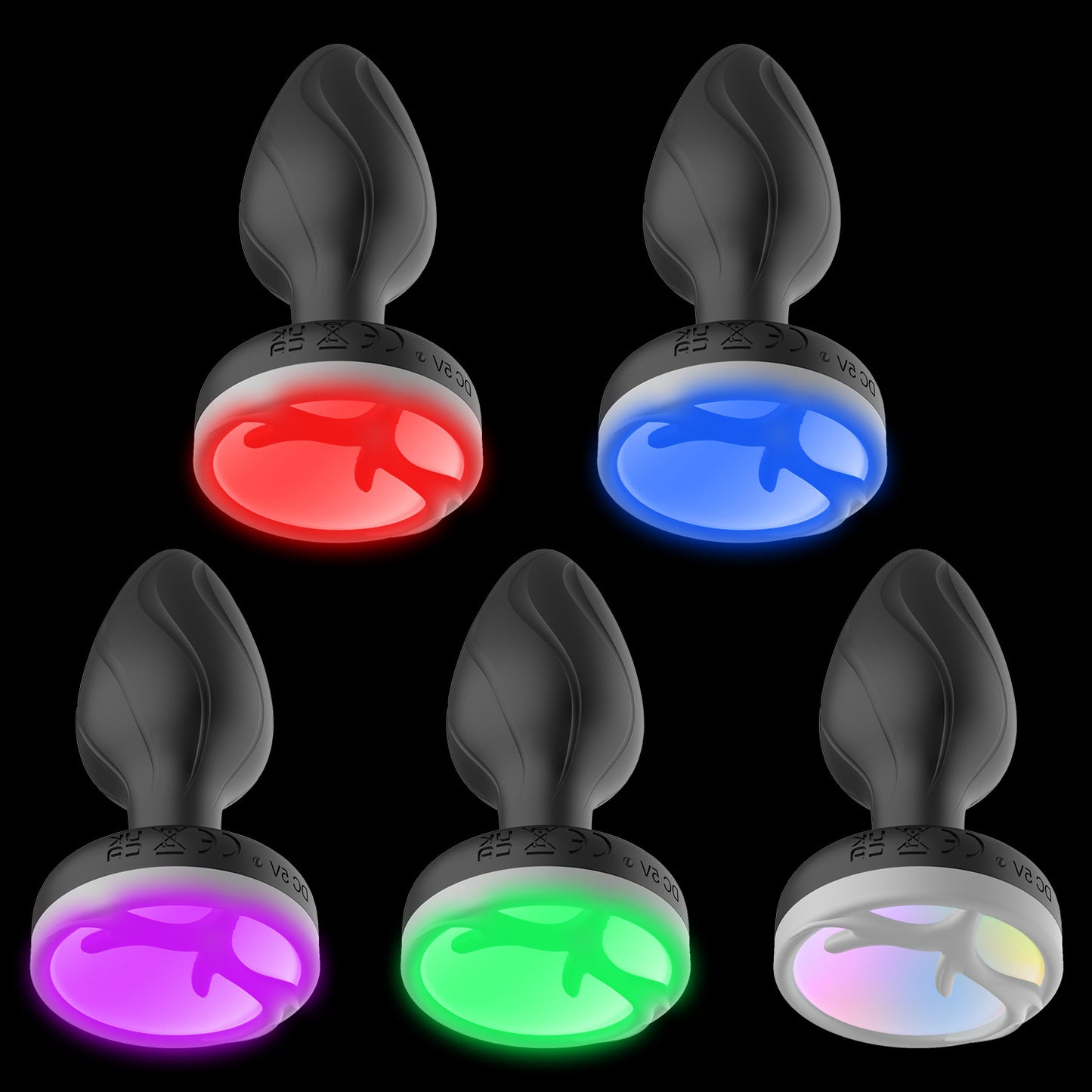 🧼Color Changing Anal Remote Control LED  Light Up Butt Plug