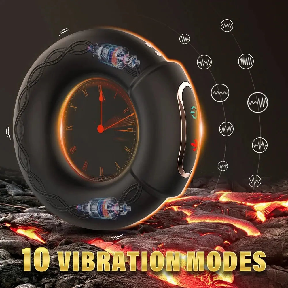 🔒Wireless Waterproof Heating Vibration Lock Sperm Ring