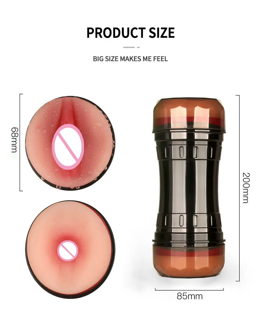 🌀Male Manual Masturbation Simulates Vagina Anal Men Masturbation cup