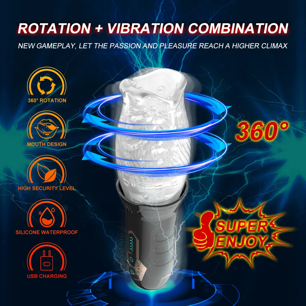 🌌Hands-Free Electric Massage Stimulator Male Masturbation Cup