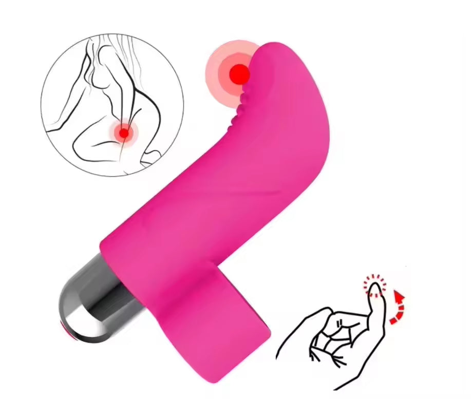 🤏Finger Silicone Vibrator G-spot Male Toy for women