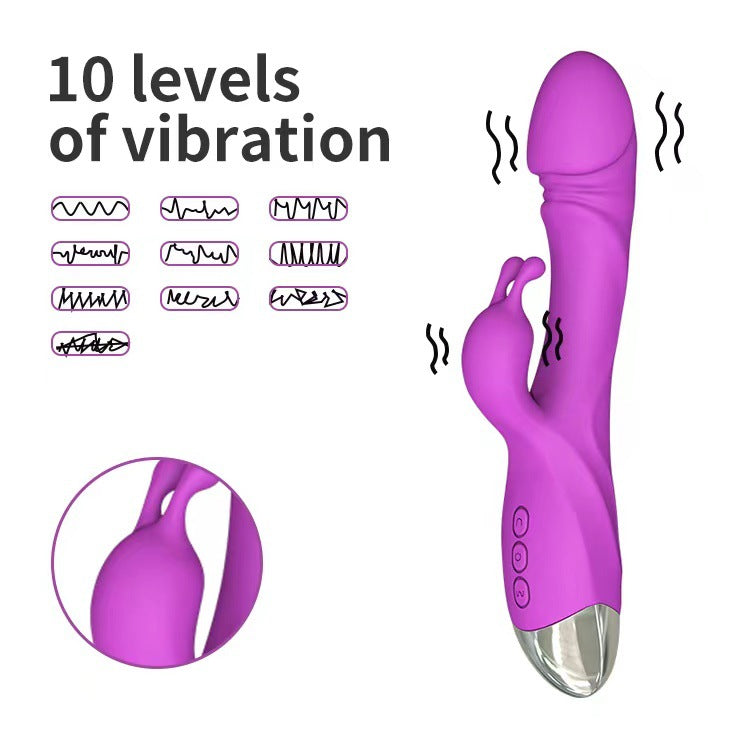 🐰Bunny double vibrating Dildo Vibrator Female toy for women