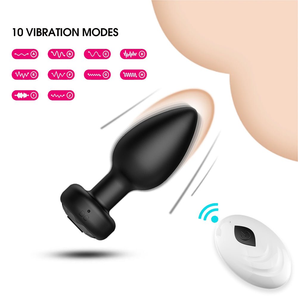 ♠App remote control Anal plug vibrator - Kovidashop